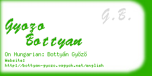 gyozo bottyan business card